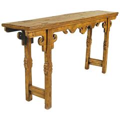 Antique 19th Century Chinese Provincial Console Table