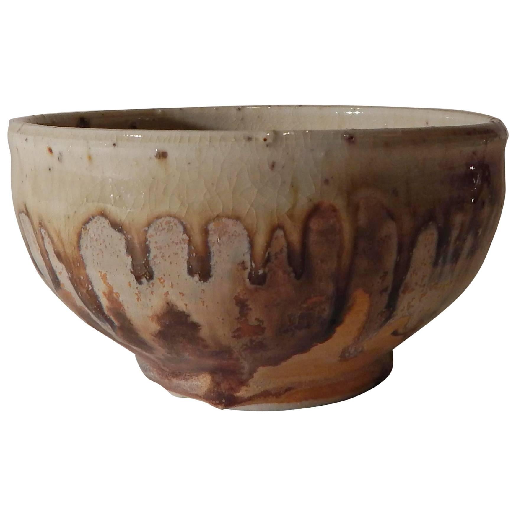 Important Studio Ceramist Toshiko Takaezu Ceramic Tea Bowl with High Gloss Glaze