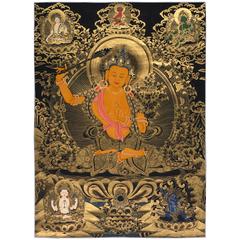 Tibetan Thangka, "Five Manjusris", 20th Century