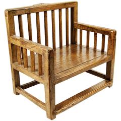 Chinese Child's Comb Back Boat Chair with Umbrella Notch 12