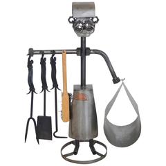Hinz & Kunst Fireplace Tools Sculpture by Günter Scholz 3