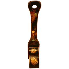 Black and Gold Lacquer Chinoiserie Door Stop