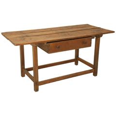 Antique French Work Table of Kitchen Island, circa 1700s