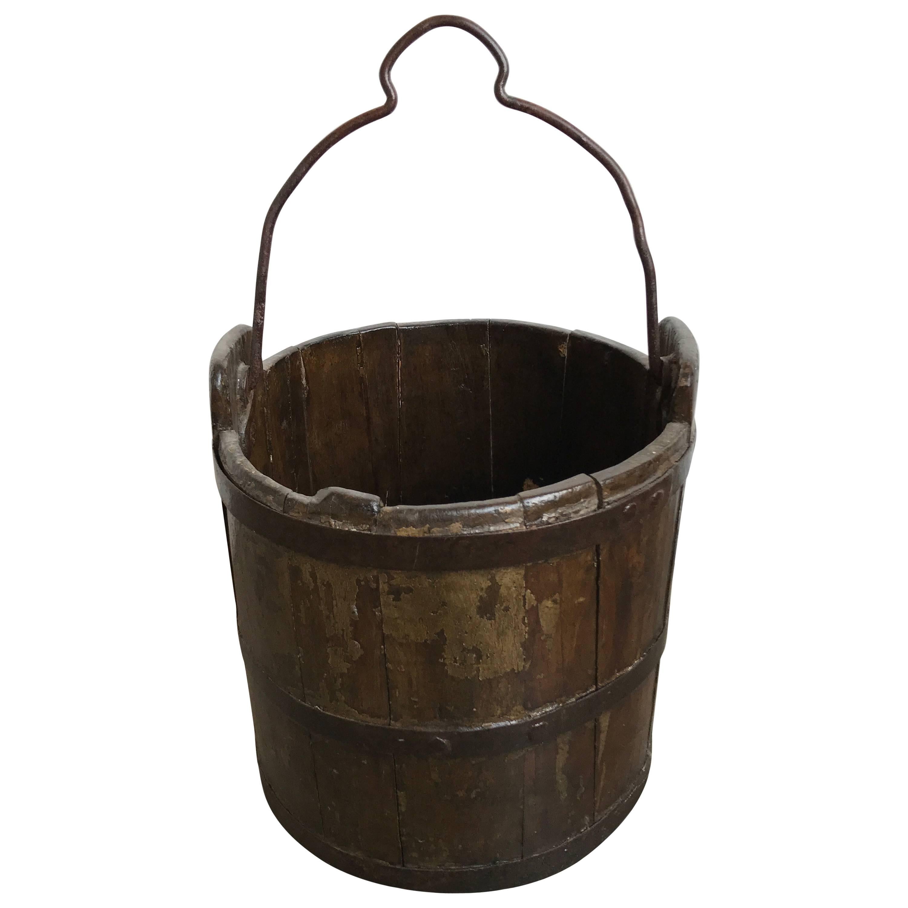 19th Century Well Bucket For Sale