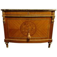 Outstanding Kingwood Marquetry Side Cabinet Sideboard