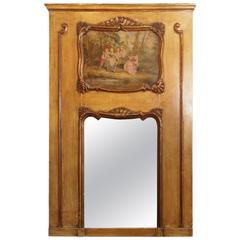 Antique French Painted Trumeau 6