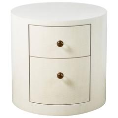 Italian-Inspired 1970s Style Round Nightstand