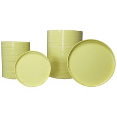 Massimo Vignelli Heller Dinnerware 20 Large Plates and 20 Small Plates Yellow