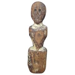 Early Wood Pioneer Doll
