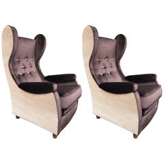 Beautiful Pair of Armchairs, Design Paolo Buffa, 1948 5