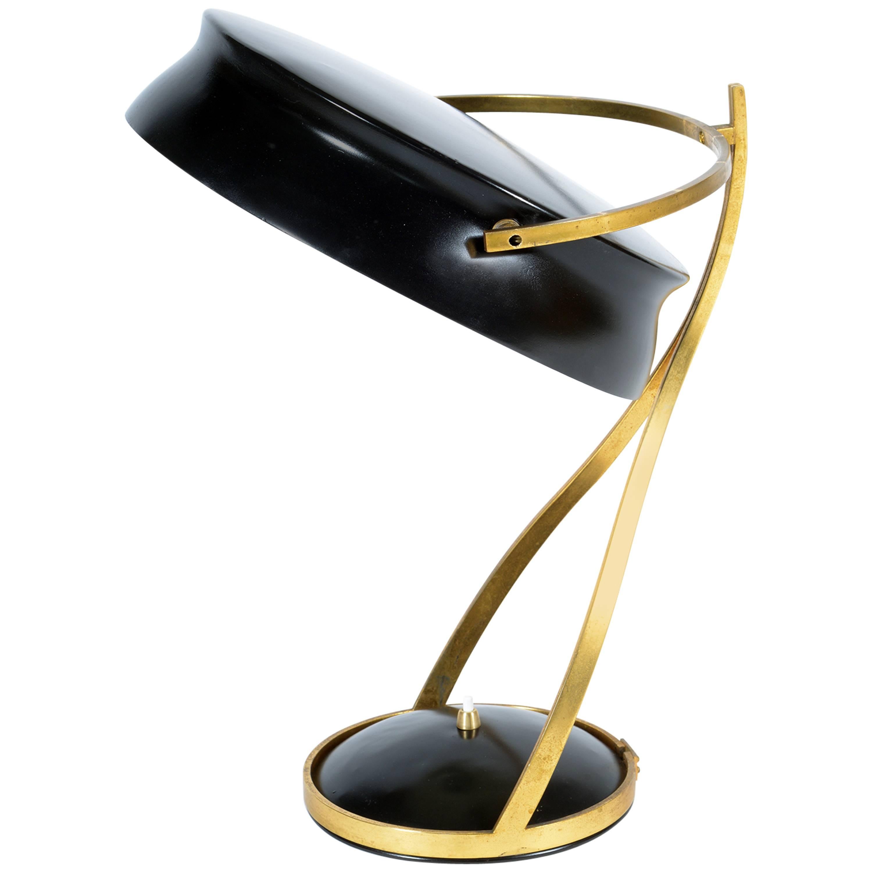Mid-20th Century Adjustable Table Lamp Called Commander by Chiarini Milano
