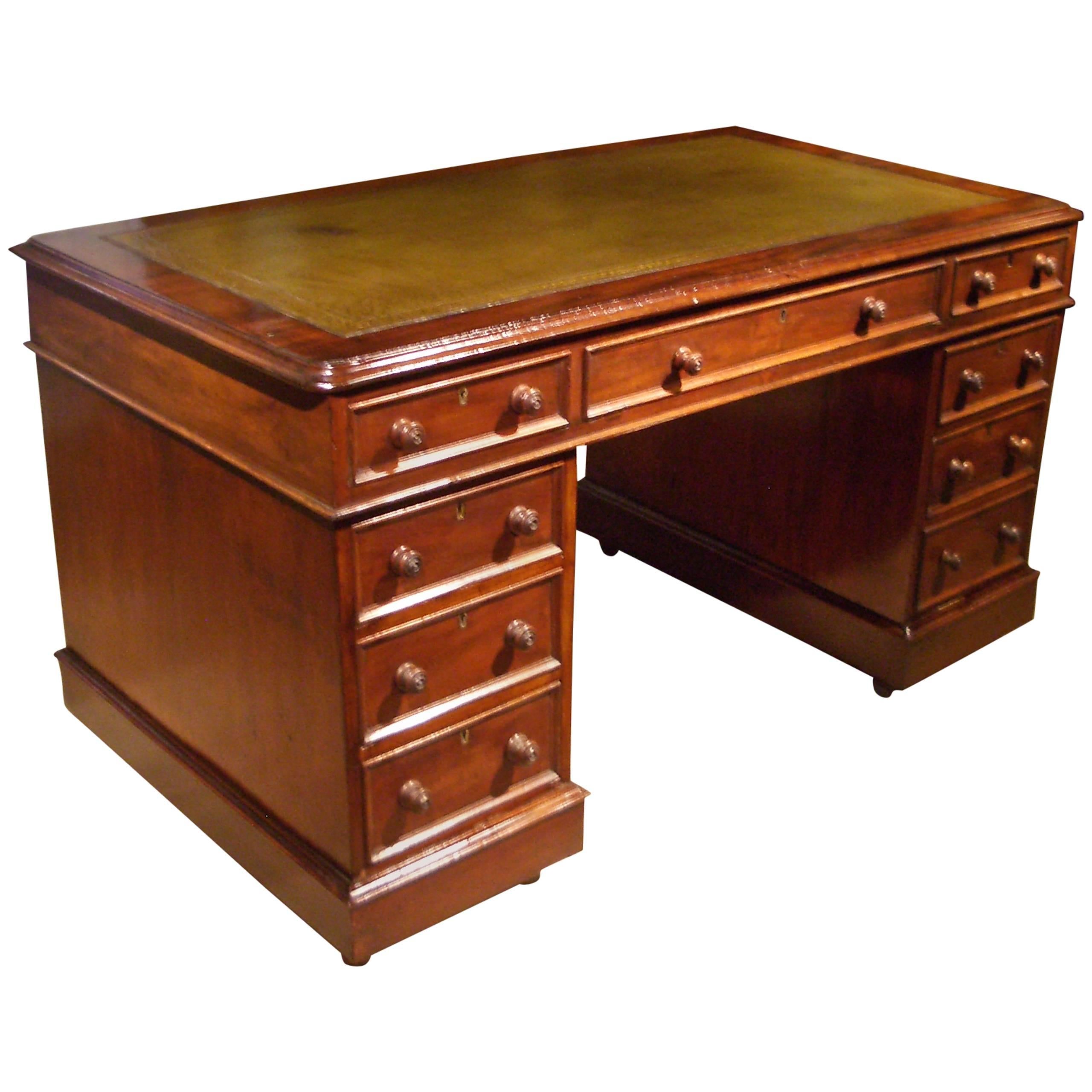 19th Century Mahogany Victorian Desk