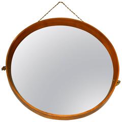 Beautiful Wood Mirror in the Taste of Paolo Buffa, Italy, circa 1960 10