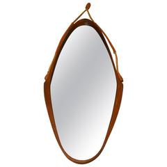 Beautiful Wood Mirror in the Taste of Paolo Buffa, Italy, circa 1960 11