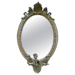 Victorian Giltwood and Gesso Mirror