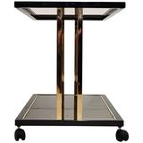 Belgo Chrome Mid-century Modern Two-Tier Serving Table