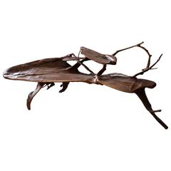 French Walnut Art Nouveau Coffee Table 1