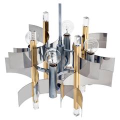 Vintage Modern Chandelier by Sciolari 9