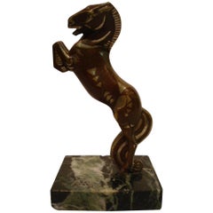 Art Decó / Cubista Mascota de Coche de Caballos Becquerel / Adorno de Capucha, Años 20
