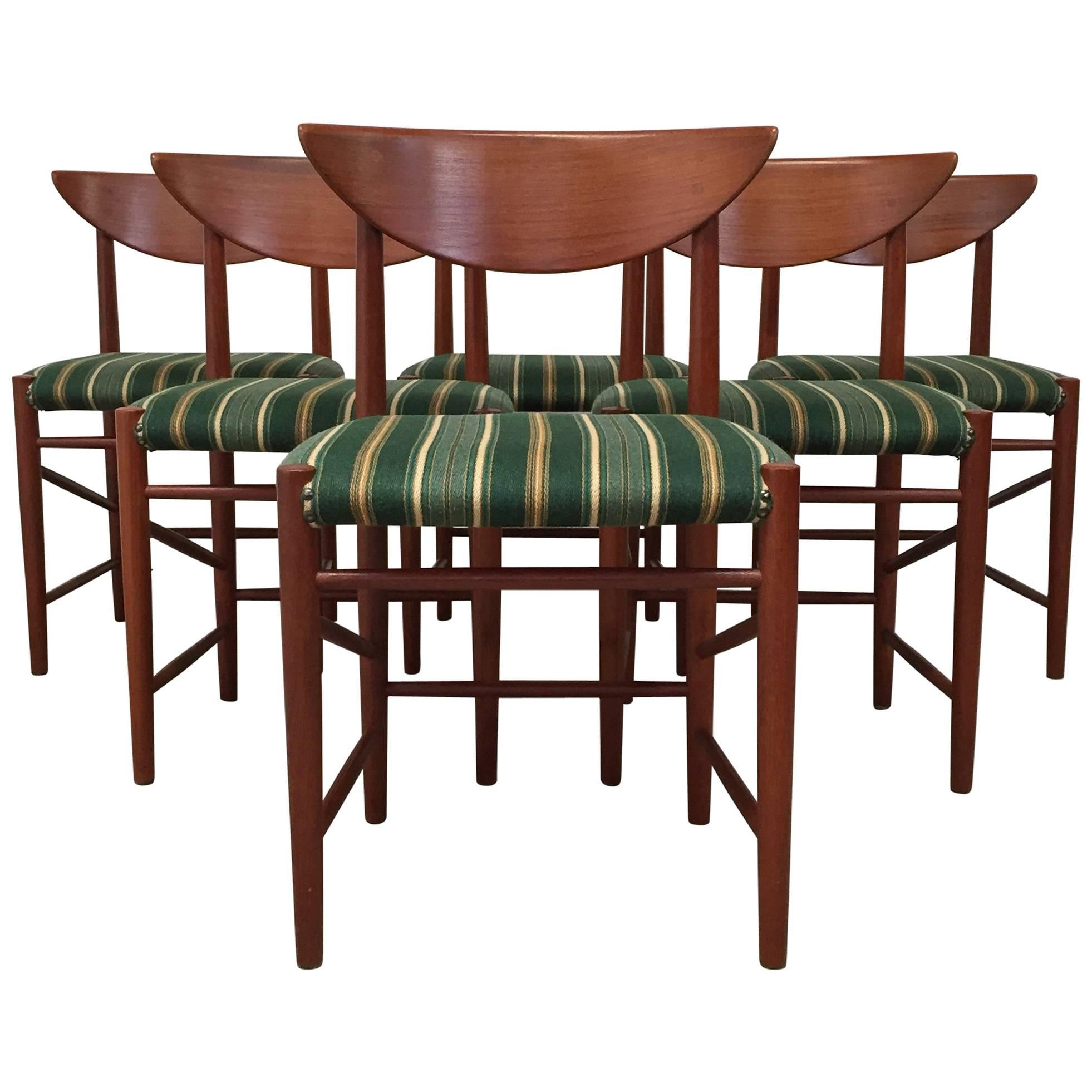 Set of Six 1960s Teak Dining Chairs by Peter Hvidt and Orla Mølgaard Nielsen