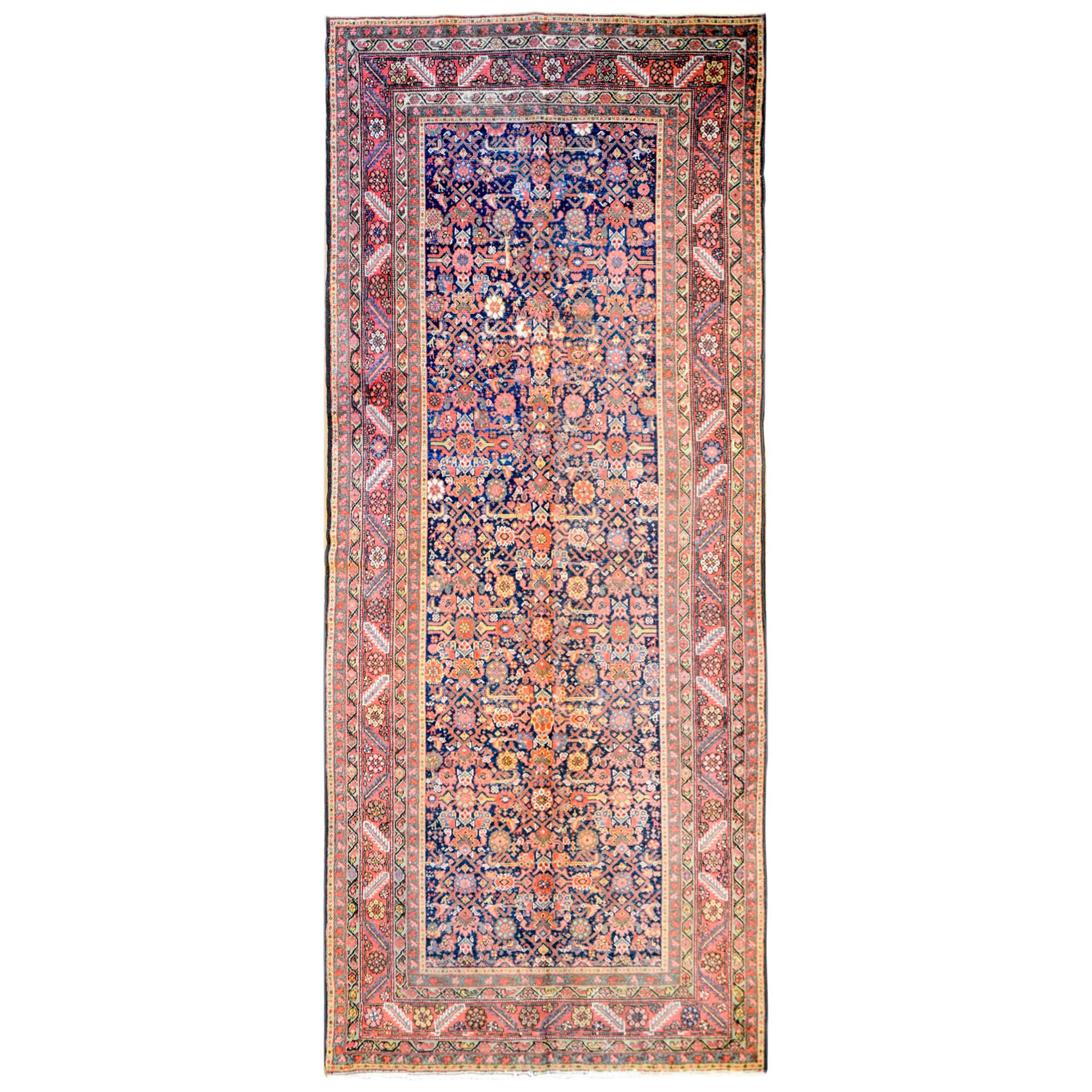 Exceptional Early 20th Century Malayar Herati Rug For Sale