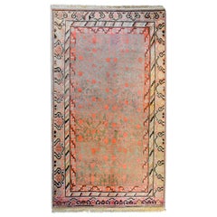 Zentralasiatischer Khotan-Teppich des frühen 20. Jahrhunderts, wunderbar