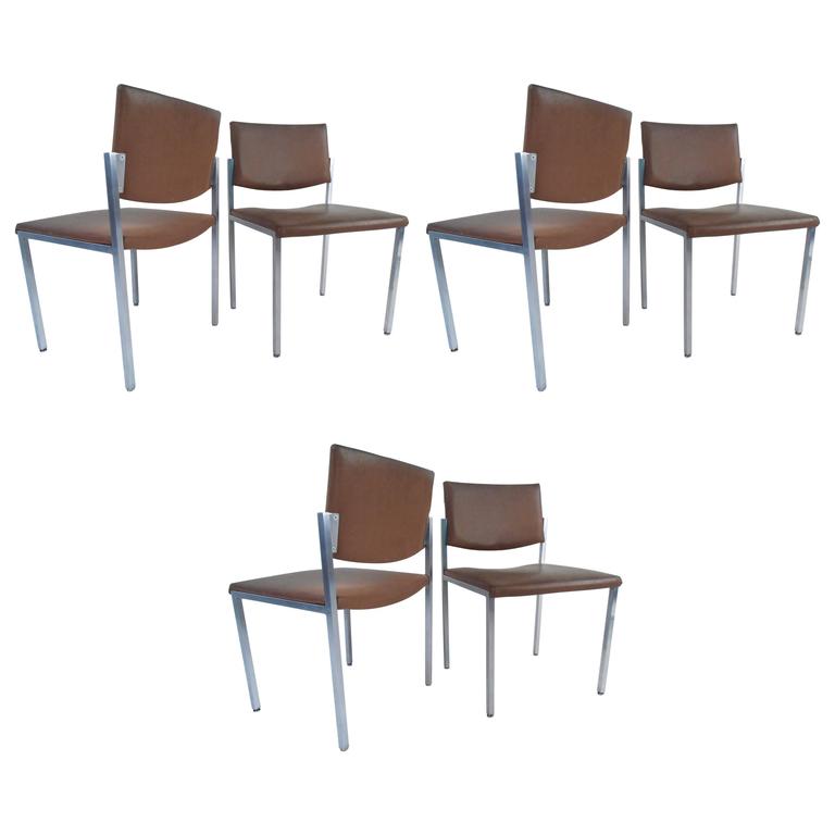 Set of MidCentury Modern Conference Chairs by Steelcase For Sale at