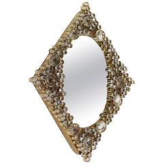 Diamond-Shaped Mirror by J+L Lobmeyr, Austria, 1970's 6