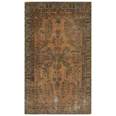 Vintage Distressed Persian Hamedan Rug