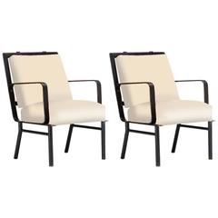 Pair of Armchairs by Jacques Adnet, France, ca 1940's 5