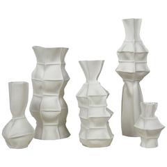 Set of Five Kawa Vases by Luft Tanaka, Made to Order