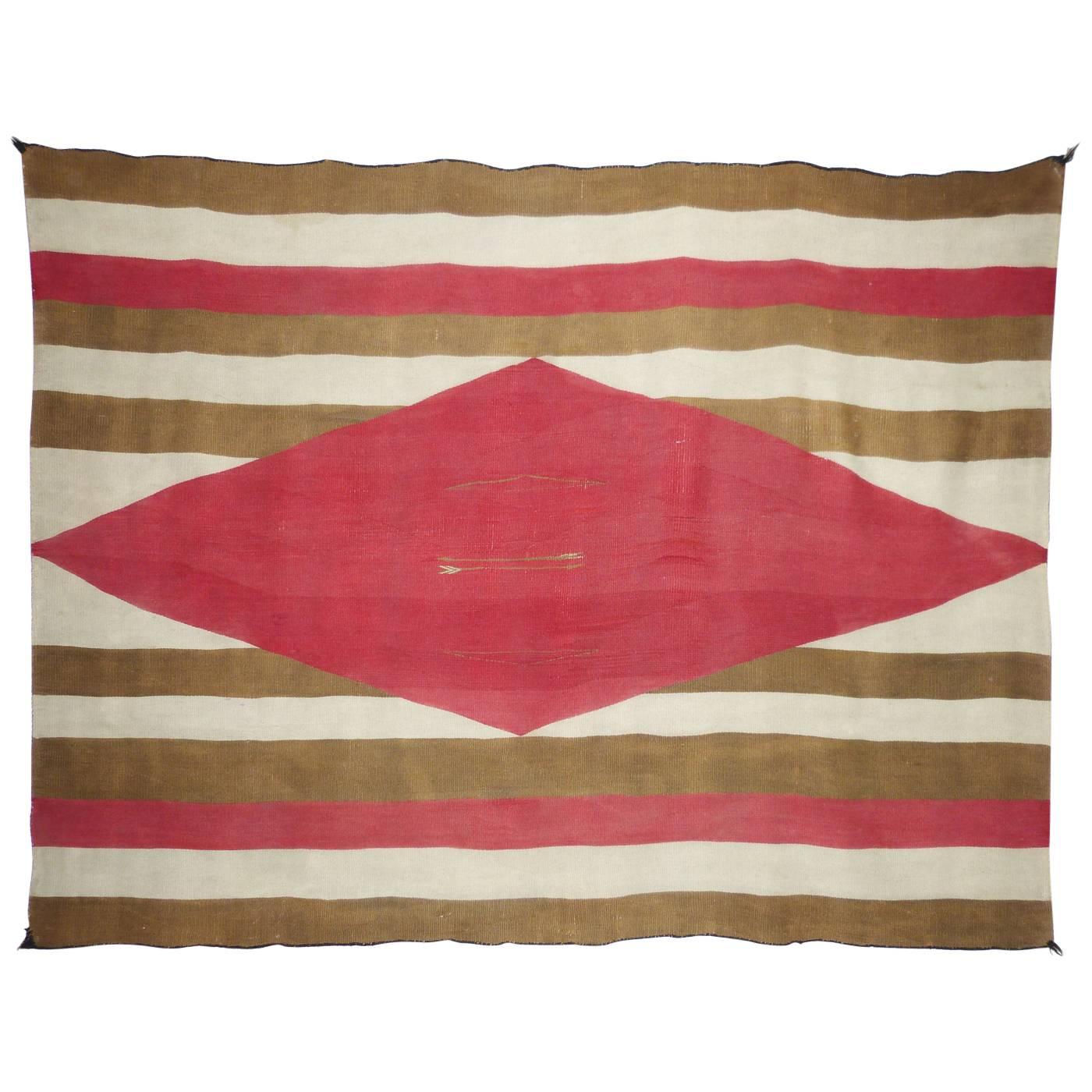 Navajo Chiefs Blanket Motif Rug, circa 1870