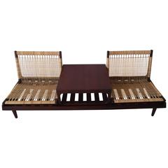 Hans Olsen Danish Modern Modular Teak Sofa Bed