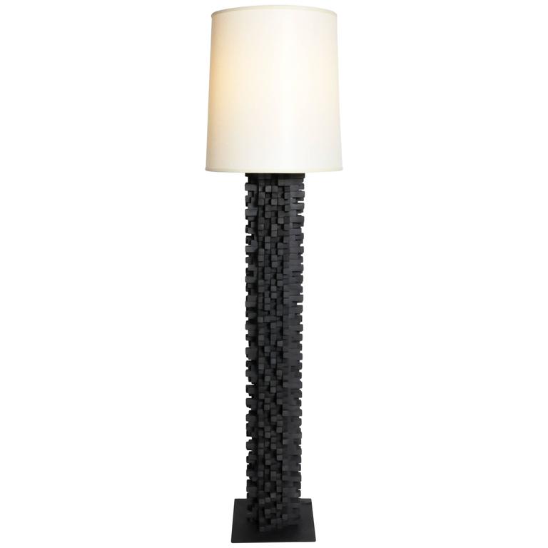 Reclaimed Teak Wood Floor Lamp At 1stdibs Reclaimed Teak Wood Floor Lamp For