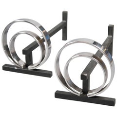 Pair of Andirons, France, 1970’s