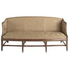 George III Burlap Sofa, circa 1760
