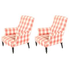 Pair of French Napoleon III Armchairs, circa 1880