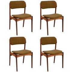 Vintage Set of Four Dining Chairs by Erik Buck