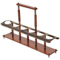 Mid-Century Modern Glass Tray Bar 6