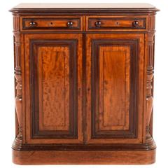 Antique Victorian Mahogany Two-Door Cabinet, circa 1880