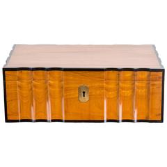 Antique Indo-Dutch or Dutch Colonial Satinwood and Ebony Writing Box