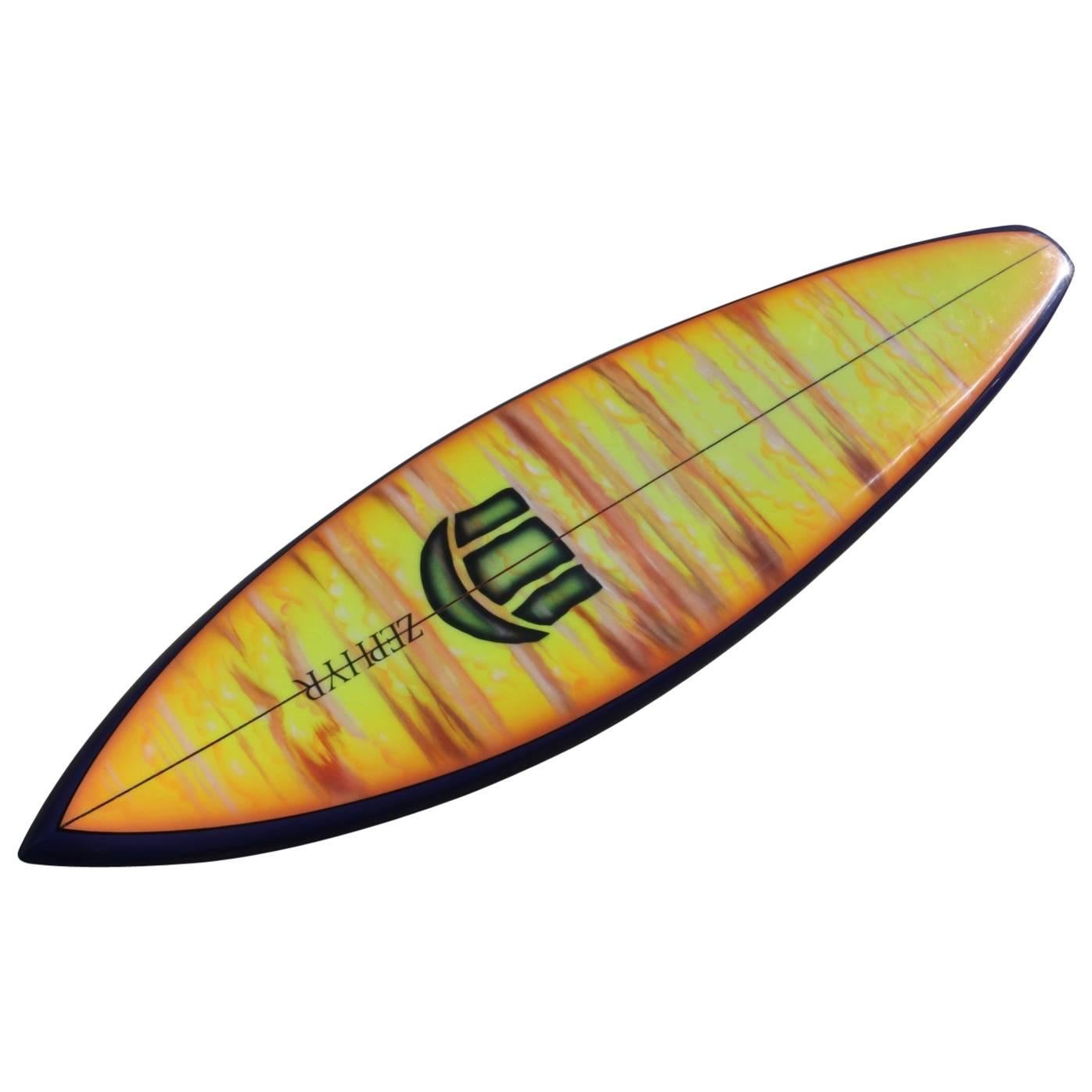 Zephyr Surfboard 1973 Fully Restored with Jeff Ho Fin, Dog Town California For Sale at 1stDibs