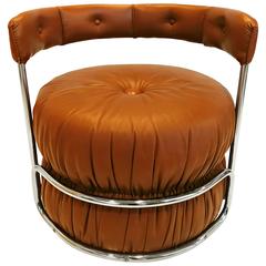 French Pouf Chairs, 1970s 3