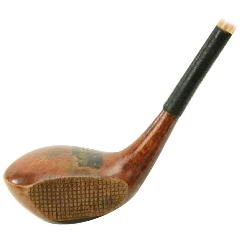 Antique Hickory Golf Club:: Walter Hagen:: Driver