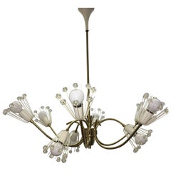 Vintage Snowflakes Sputnik Chandelier by Emil Stejnar for Rupert Nikoll