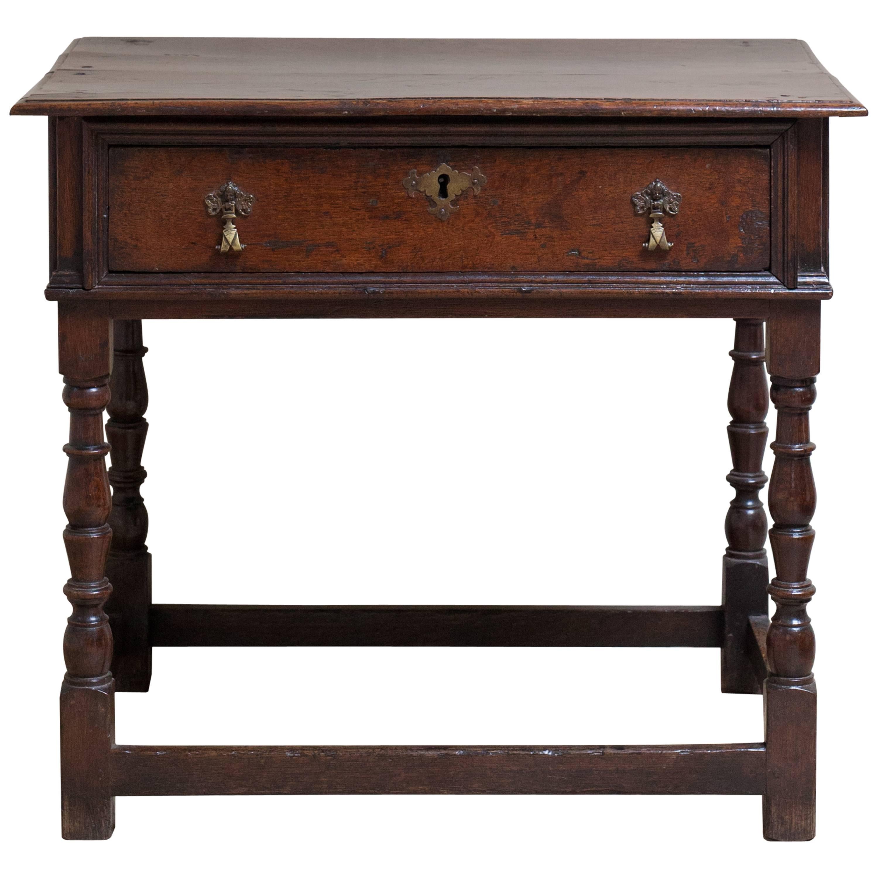 18th Century, William and Mary, Oak Table For Sale