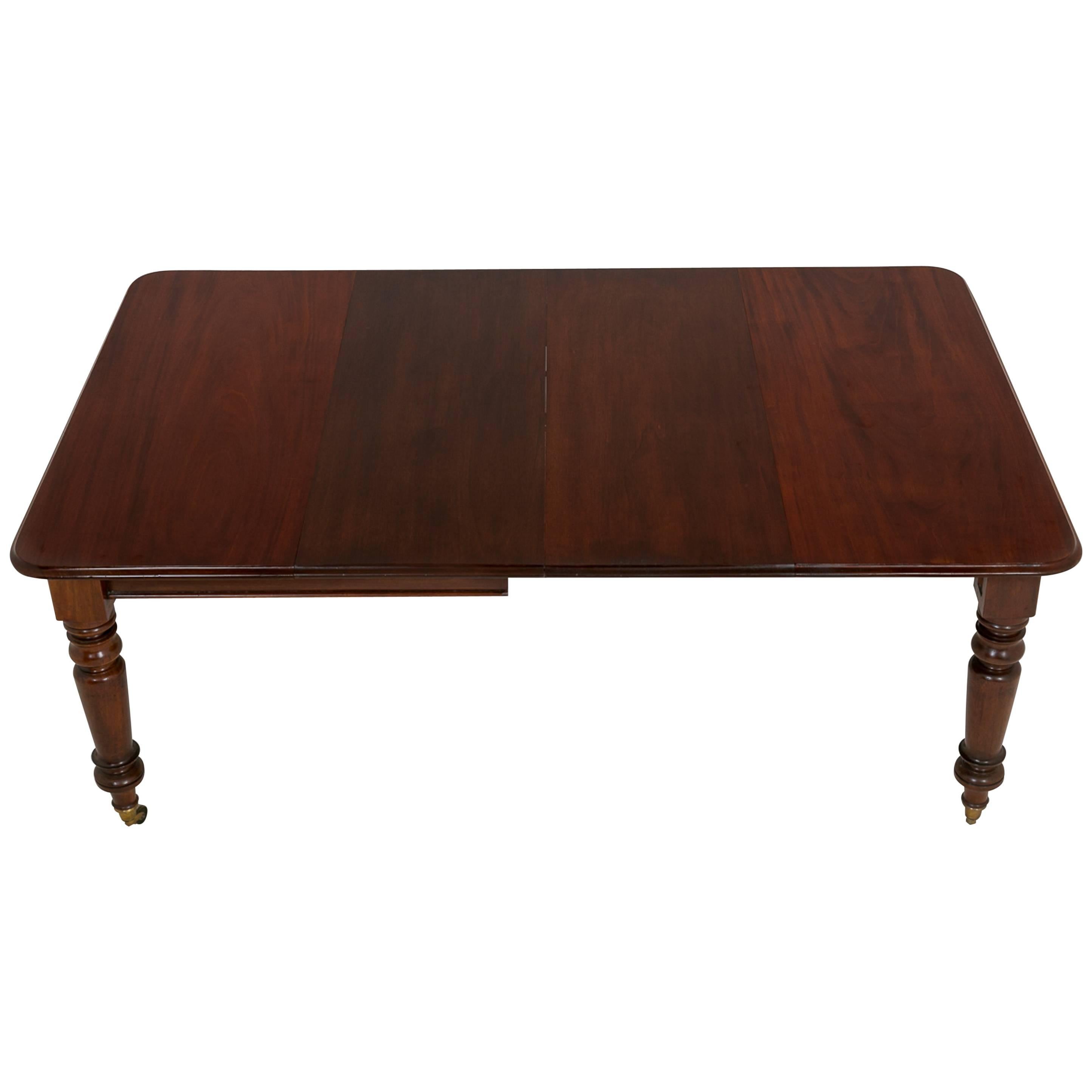 Mid-Victorian Mahogany Extending Dining Table For Sale