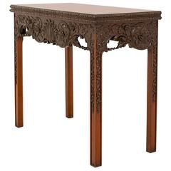 Highly Unusual Mahogany Georgian Card Table