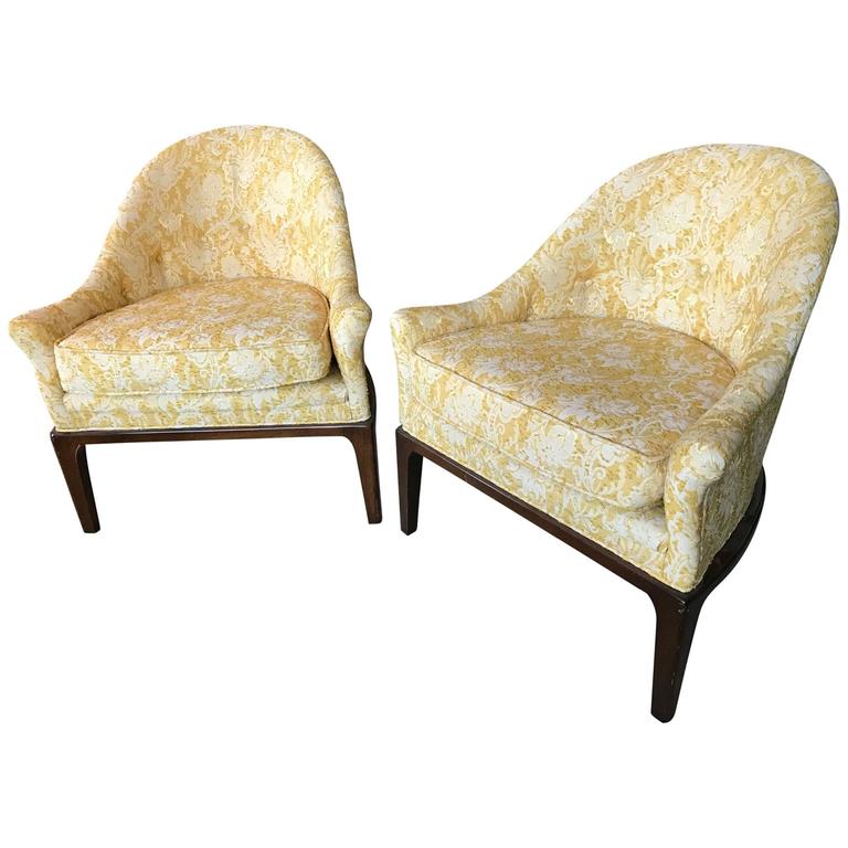 Pair of Elegant Tub Chairs by Henredon For Sale at 1stdibs