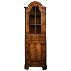 Walnut Floor Standing Corner Cabinet